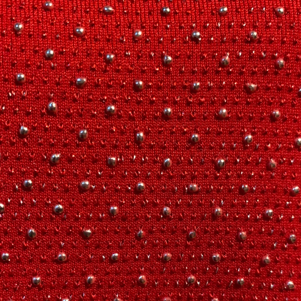 NWOT: Ruby Rd Red Open Shoulder Top - Picture 2 of 7